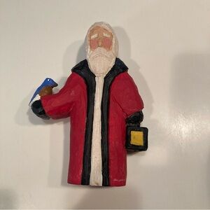 Lancy Smith Santa Clause Desmond folk art 1994 vintage home figure nutcracker